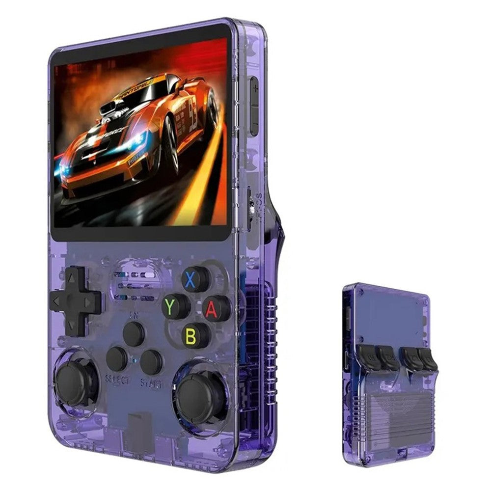 R36s Handheld 3.5 HD Retro Game Console with 128GB Memory Card