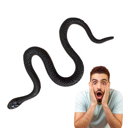 Mini Black Rubber Fake Snake - JokersWorld.co.uk