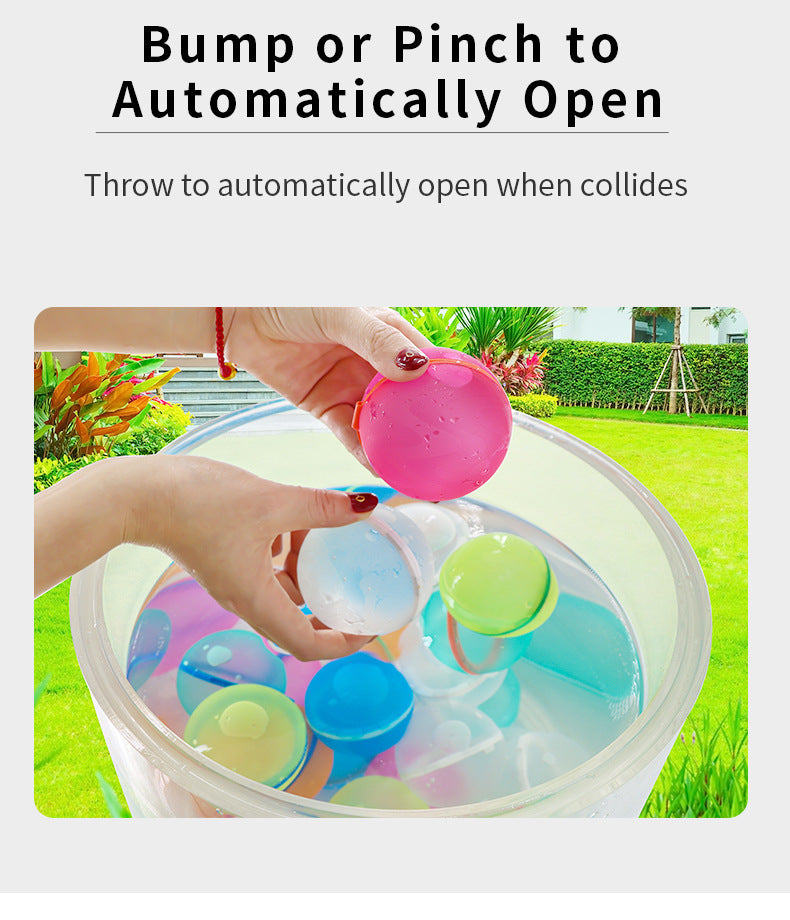 Water Injection Reusable Water Ball for Water Balloon Fight