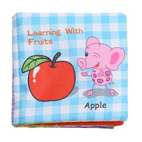 Baby Soft Cloth Animal Reading Book Early Learning Education