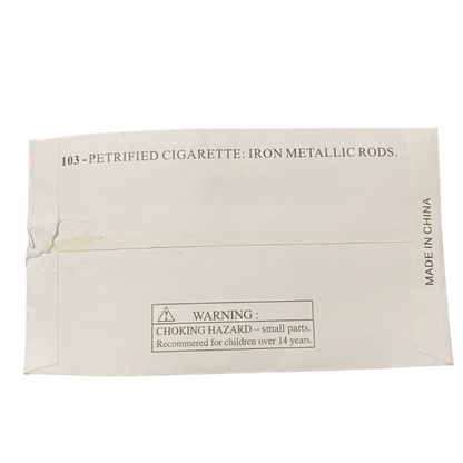 Jokez 'n' Prankz Petrified Cigarette (Envelope) Back