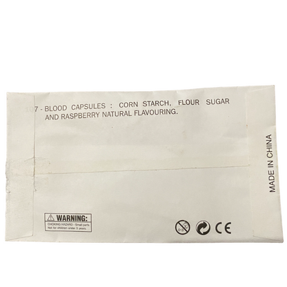 Jokez 'n' Prankz Blood Capsules (Envelope) Back