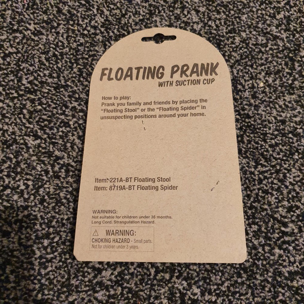 Jokez 'n' Prankz Floating Spider with Suction Cup