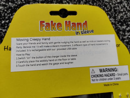 Jokez 'n' Prankz Fake Moving Creepy Hand in Sleeve