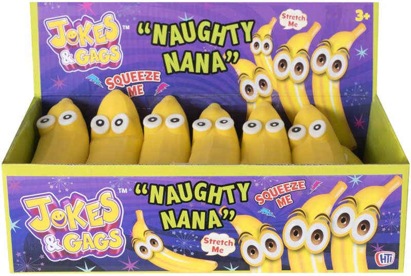 HTI Jokes Gags Naughty Nana Stretchy Banana Jokers World